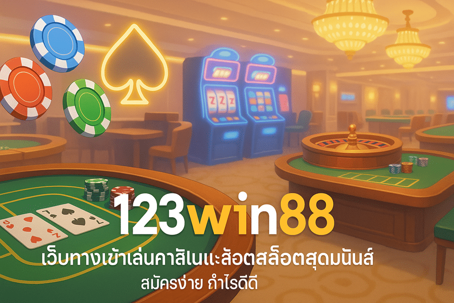 123win88 เว็บทางเข้าเล่นคาสิโนและสล็อตสุดมันส์ สมัครง่ายกำไรดี